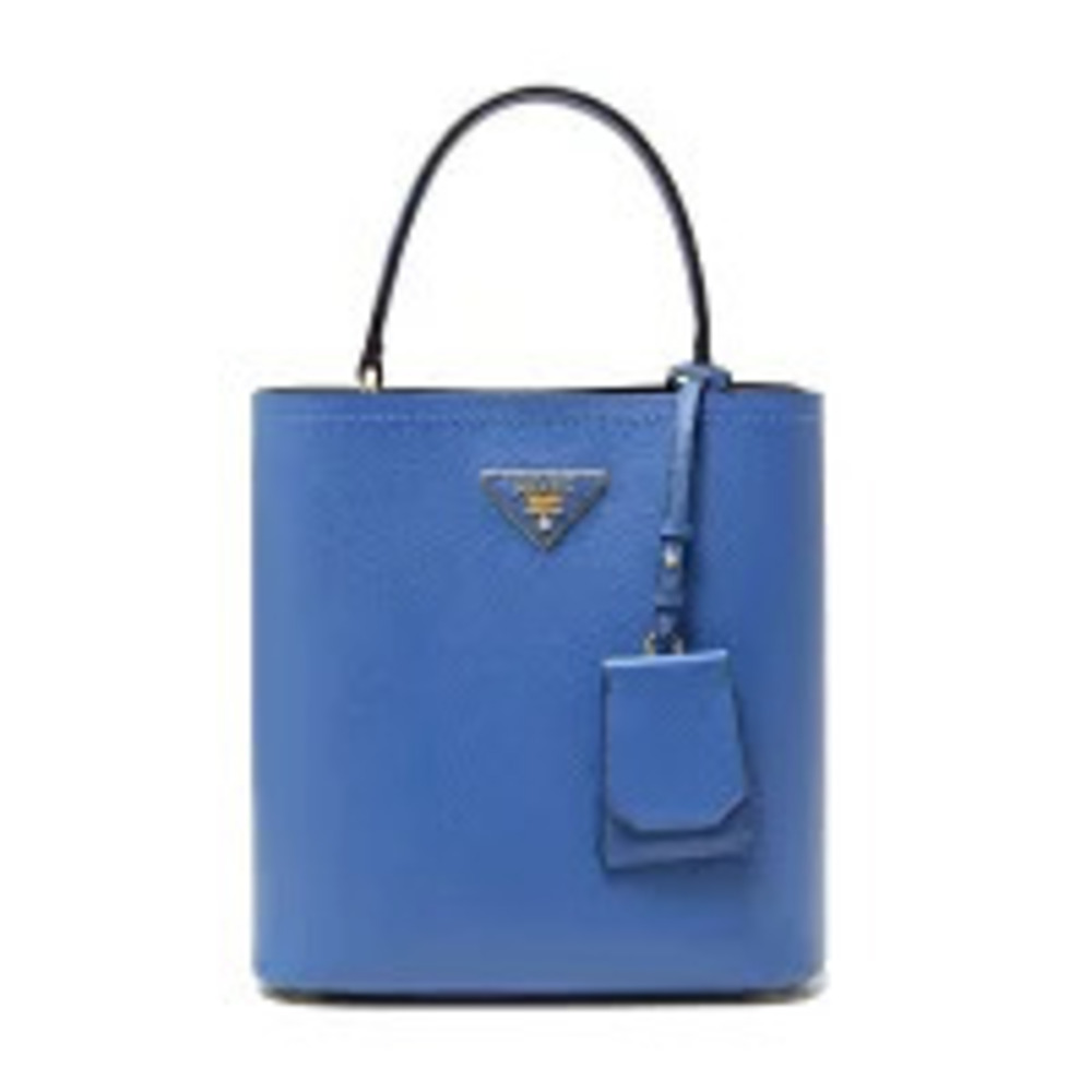 Prada Panier handbag Saffiano leather Royal Blue strap